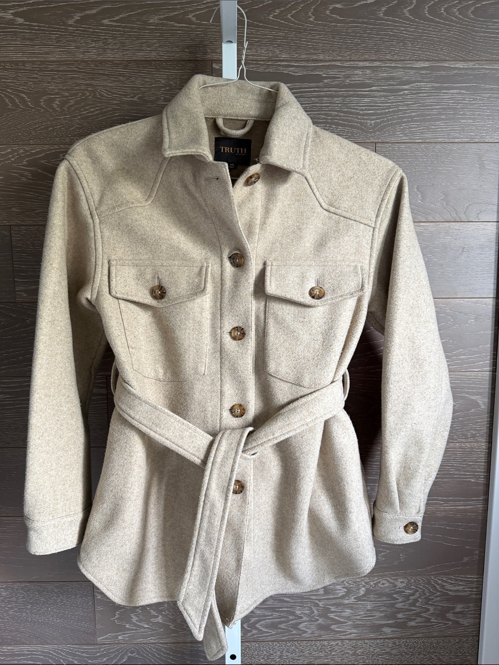TRUTH Belted Trench-Style Jacket